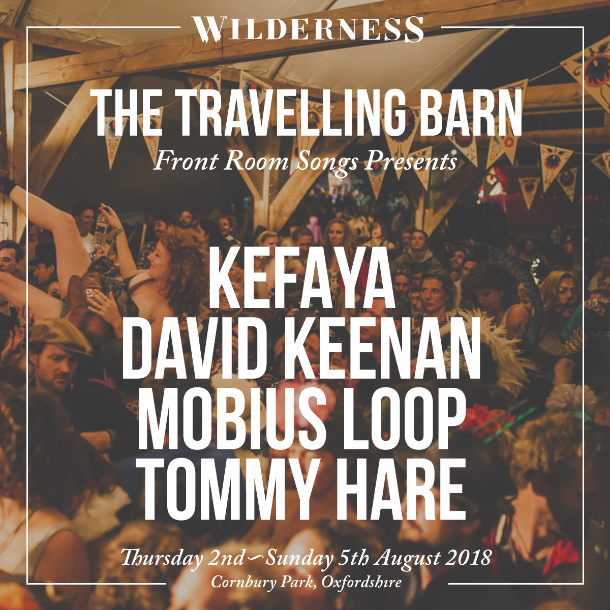 TRAVELLING BARN STAGE CARD - FRONT ROOM SONGS